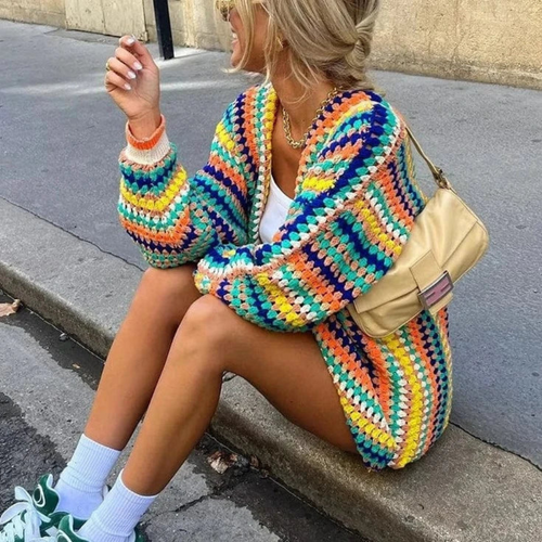 Levoire | Cardigan Surdimensionné Style Boho Pour Femmes