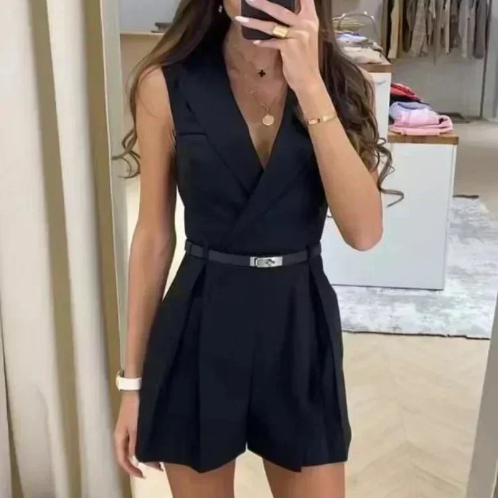 Levoire | Combinaison D'Été Élégante Pour Un Raffinement Intemporel Noir