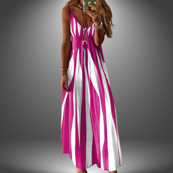 Levoire | Robe Longue Décontractée Fait Main Rose