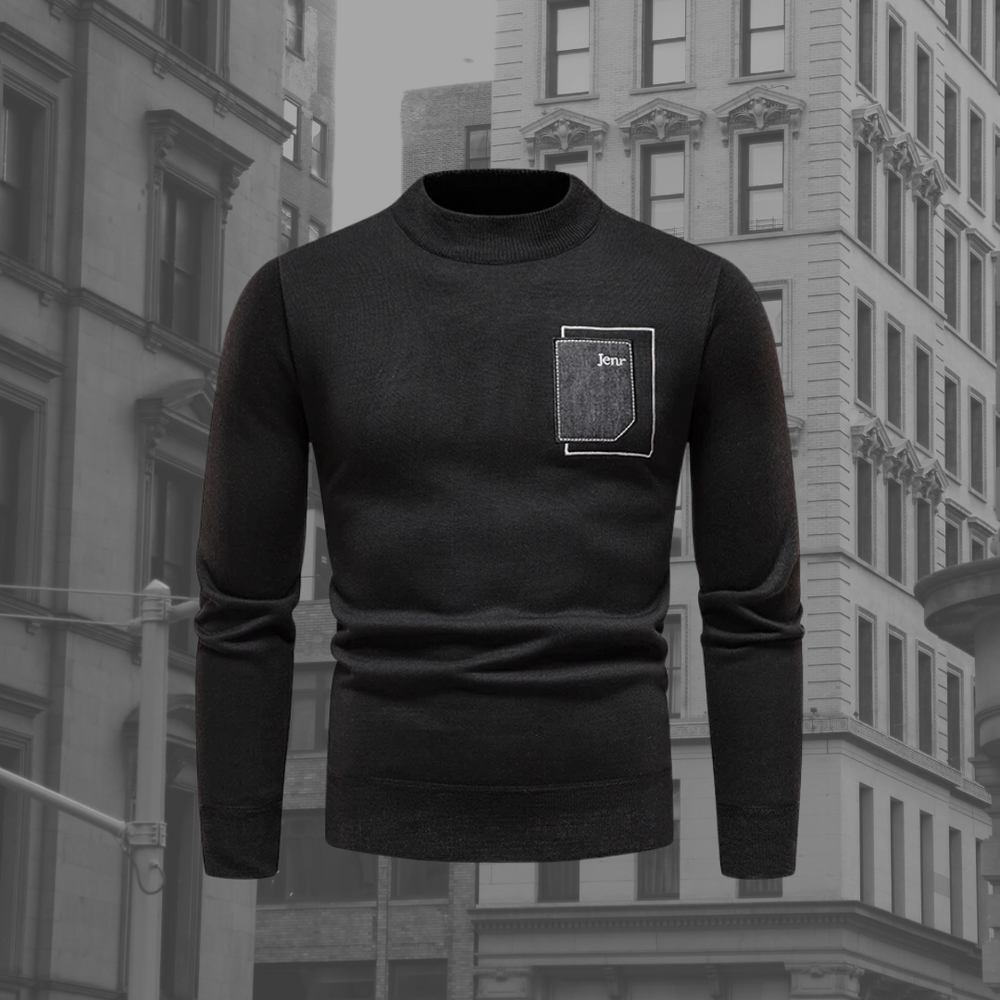 Levoire | Pull En Tricot Décontracté À La Mode Pour Hommes Noir