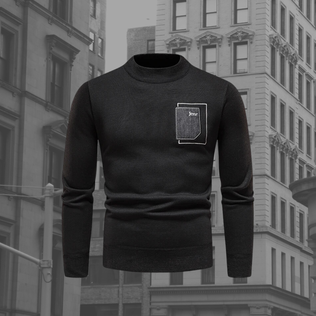 Levoire | Pull En Tricot Décontracté À La Mode Pour Hommes Noir