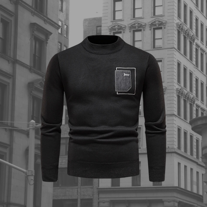 Levoire | Pull En Tricot Décontracté À La Mode Pour Hommes Noir