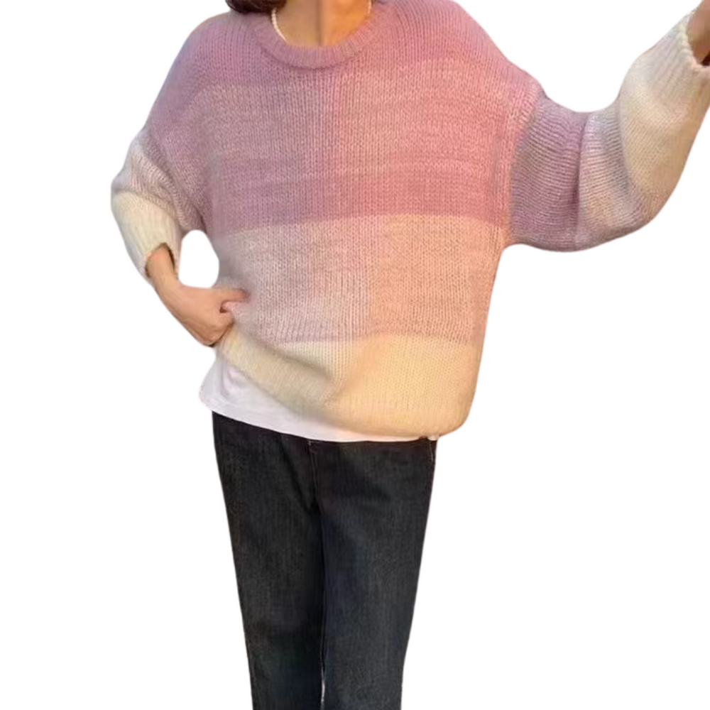 Levoire | Pull En Tricot Doux, Avec Une Couleur Grise Rosa