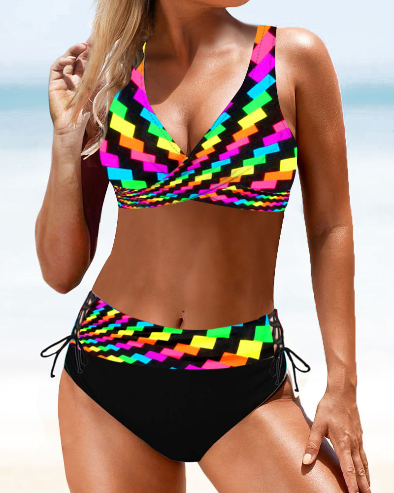 Levoire | Bikini Avec Maillot De Bain Coloré