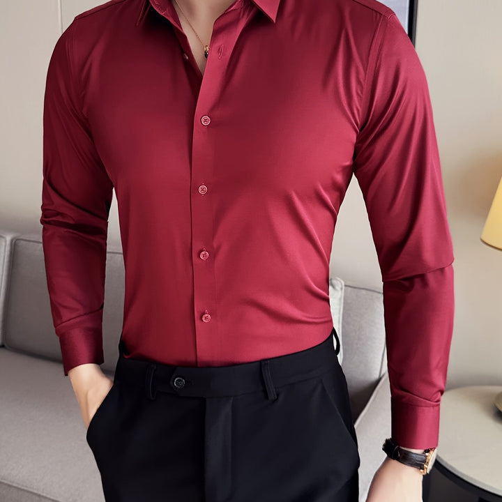 Levoire | Classique Uni Manches Longues Chemise