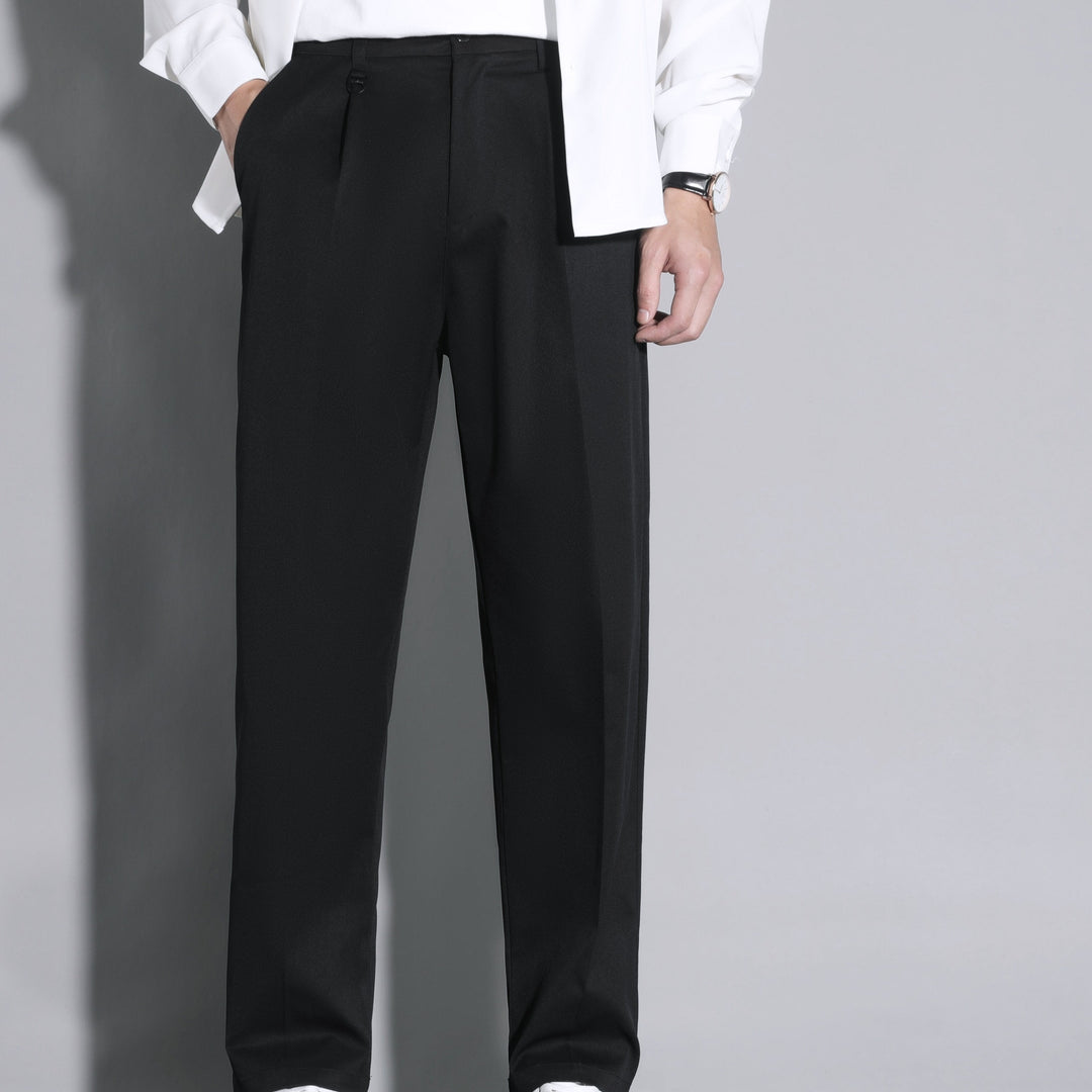 Levoire | Pantalons Pour Hommes Unicolores En Polyester, Tissu Non Extensible