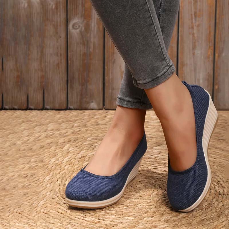 Levoire | Chaussures À Talon Compensé Bleu marine