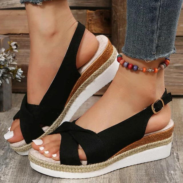 Levoire | Sandales Durables Avec Talon Pour Femmes Noir