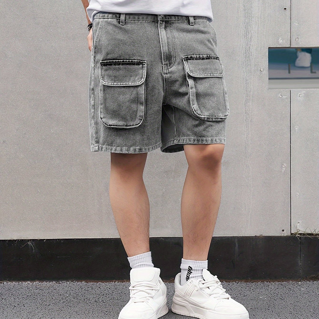 Levoire | Shorts En Denim Pour Hommes Heureux Avec Plusieurs Poches