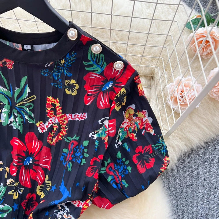 Levoire | Robe en A plissée irrégulière