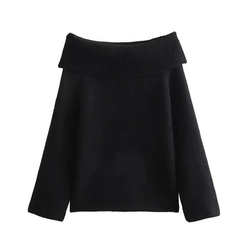 Levoire | Pull Luxe À Épaules Dénudées À Manches Longues
