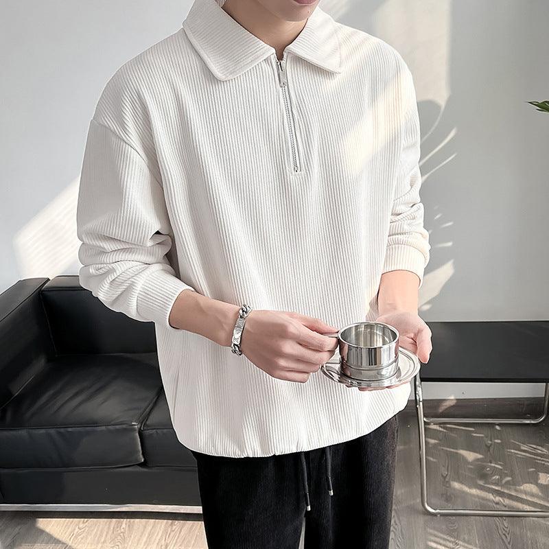 Levoire | Pull À Demi Zip Blanc