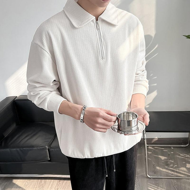 Levoire | Pull À Demi Zip Blanc