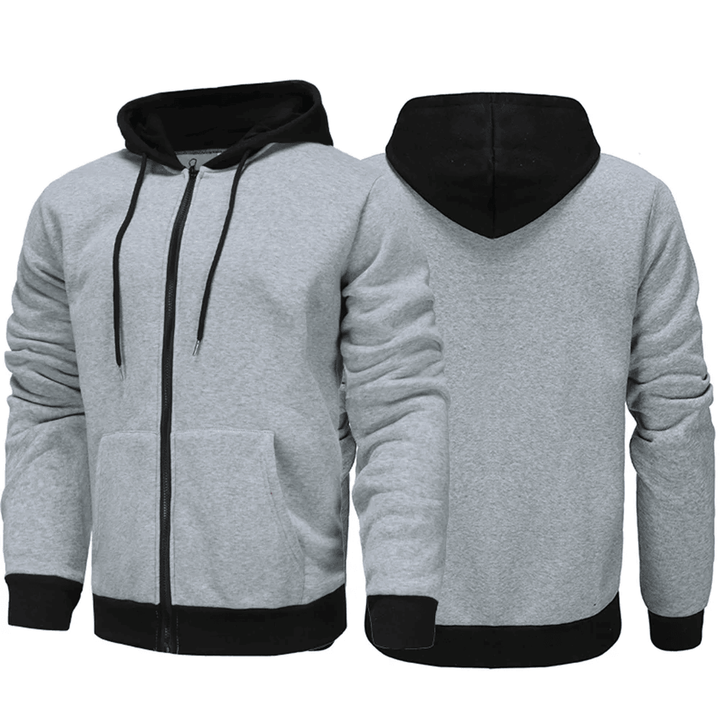 Levoire | Sweat À Capuche Classique Avec Capuche Contrastée Gris clair