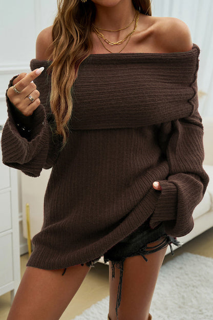 Levoire | Pull d'hiver simple et élégant Marron