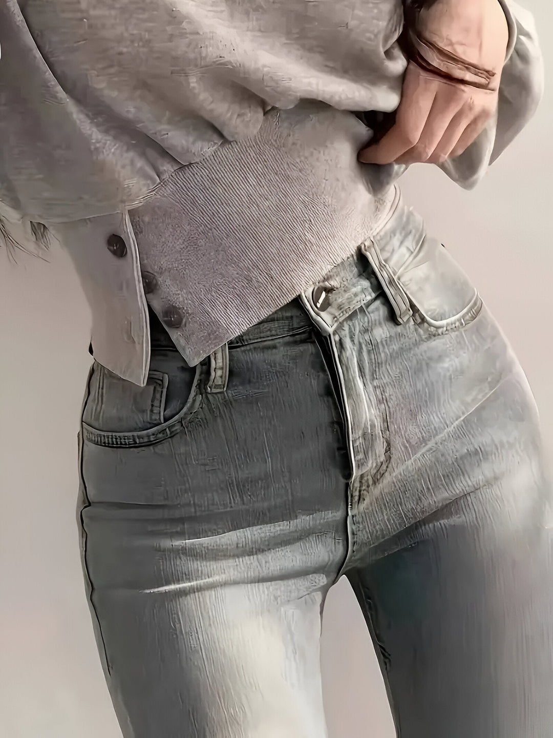 Levoire | T-Shirt Élégant Avec Des Détails En Boutons