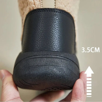 Levoire | Bottes Matelassées En Tissu Teddy Lisse Chaud Et Résistant