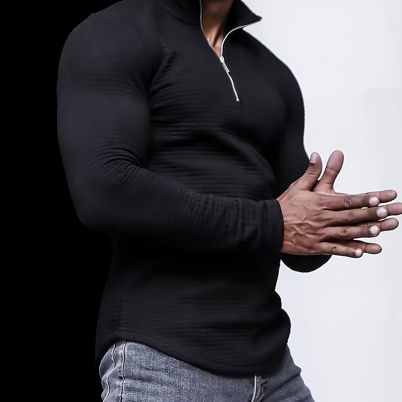 Levoire | Pull En Tricot Uni Willa Avec Col Pour Hommes