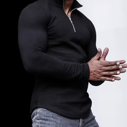 Levoire | Pull En Tricot Uni Willa Avec Col Pour Hommes