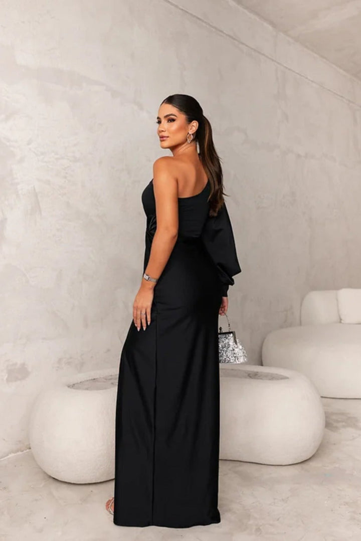 Levoire | Robe Satin À Une Épaule