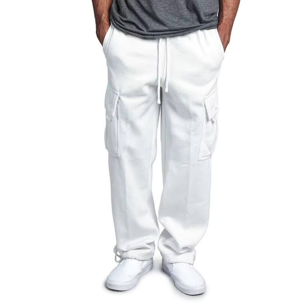 Levoire | Pantalons De Survêtement Cargo Hommes Blanc