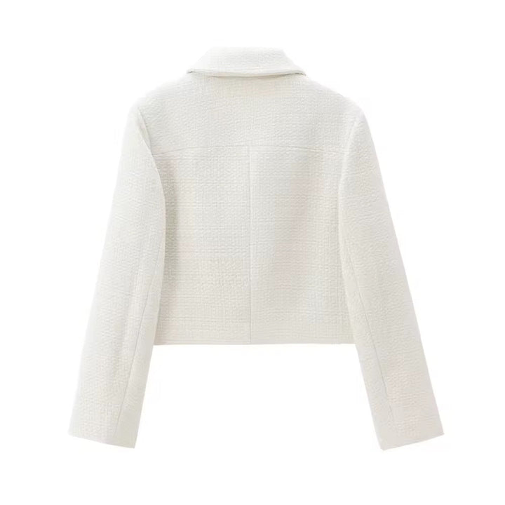 Levoire | Ensemble Élégant De Blazer Et Mini-Jupe En Blanc