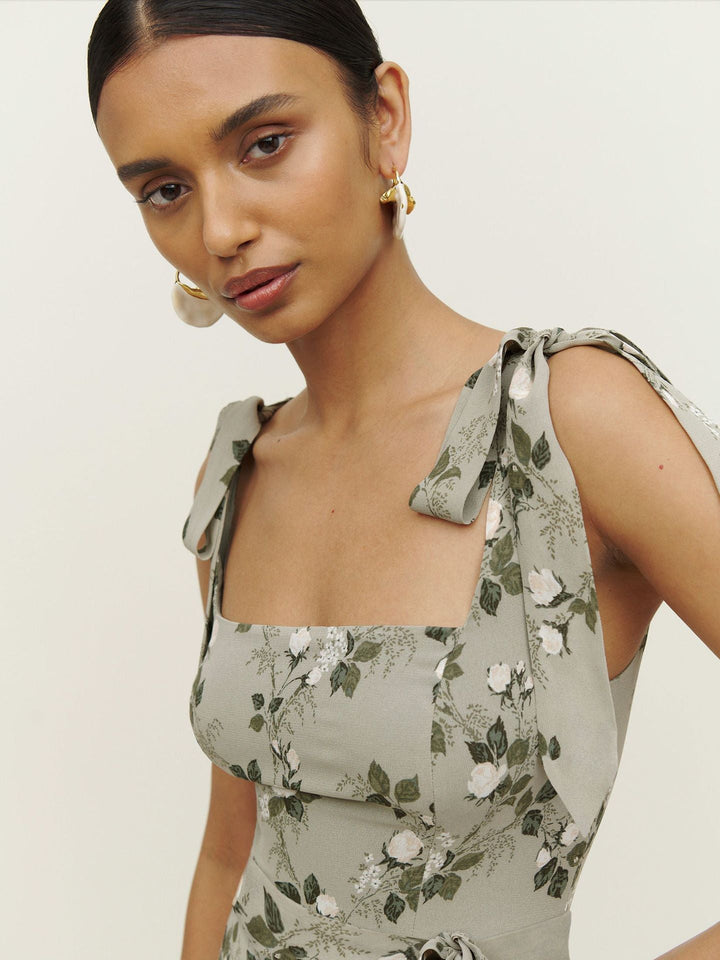 Levoire | Robe Française Longue Décolleté Droit Fentes