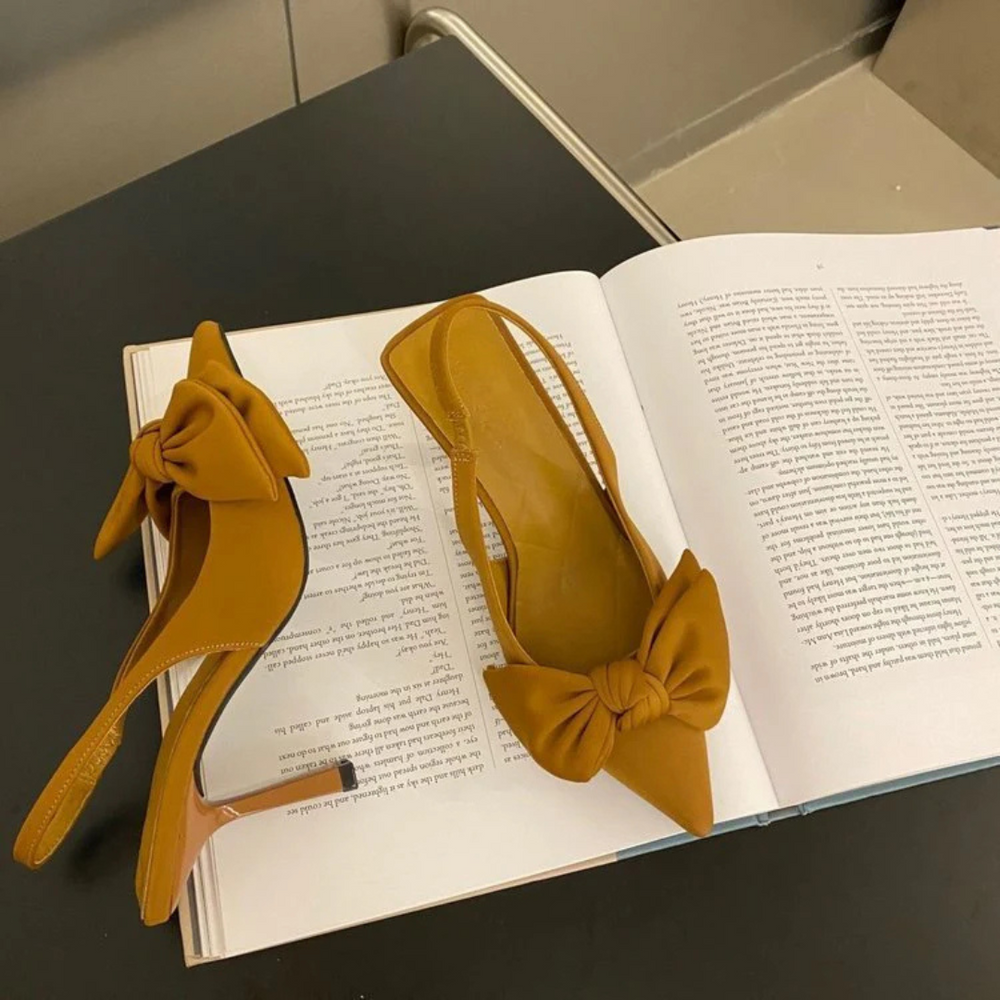 Levoire | Sandales À Levoire | Talons Avec Nœud Pour - Femmes - Bout Pointu Kaki