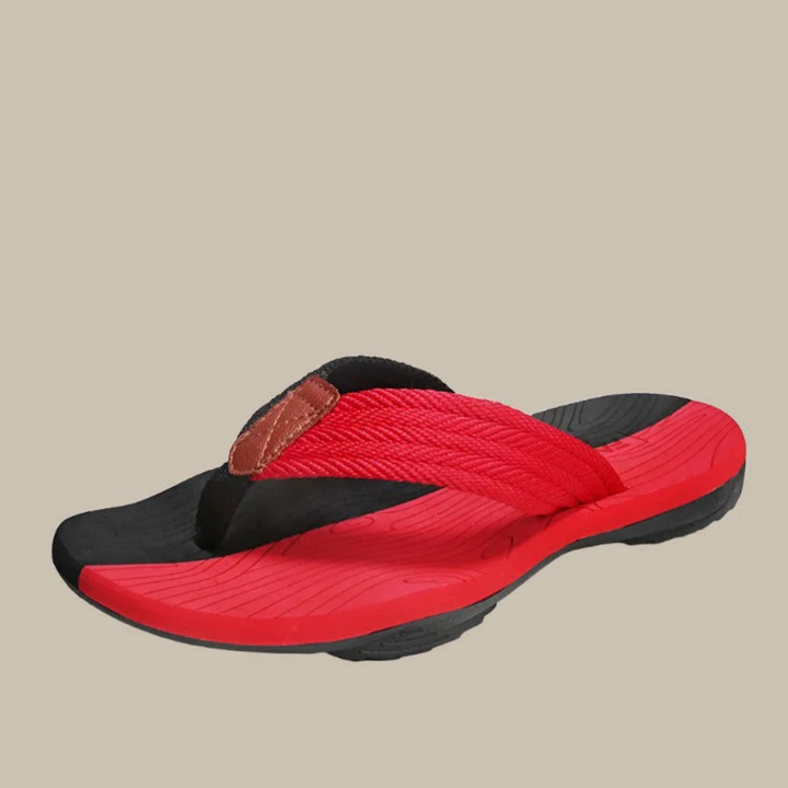 Levoire | Chaussures d'été orthopédiques pour hommes Rot