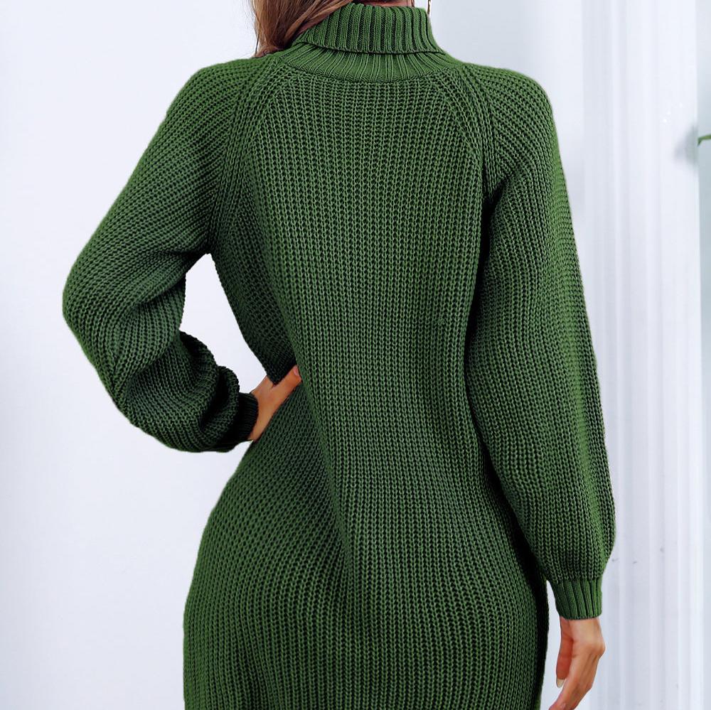 Levoire | Robe En Tricot À Manches Longues De Haute Qualité Avec Boutons