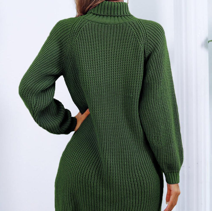 Levoire | Robe En Tricot À Manches Longues De Haute Qualité Avec Boutons
