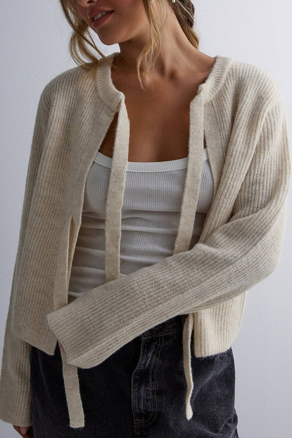 Levoire | Rento Cardigan À Boutons Avec Manches Longues Abricot