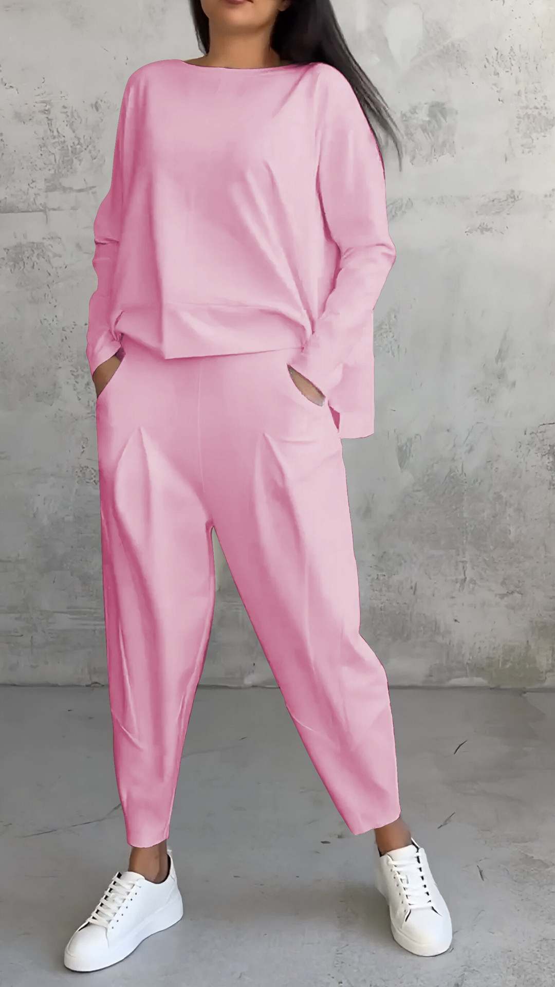 Levoire | Combinaison Manches Longues Design Irrégulier Rosa