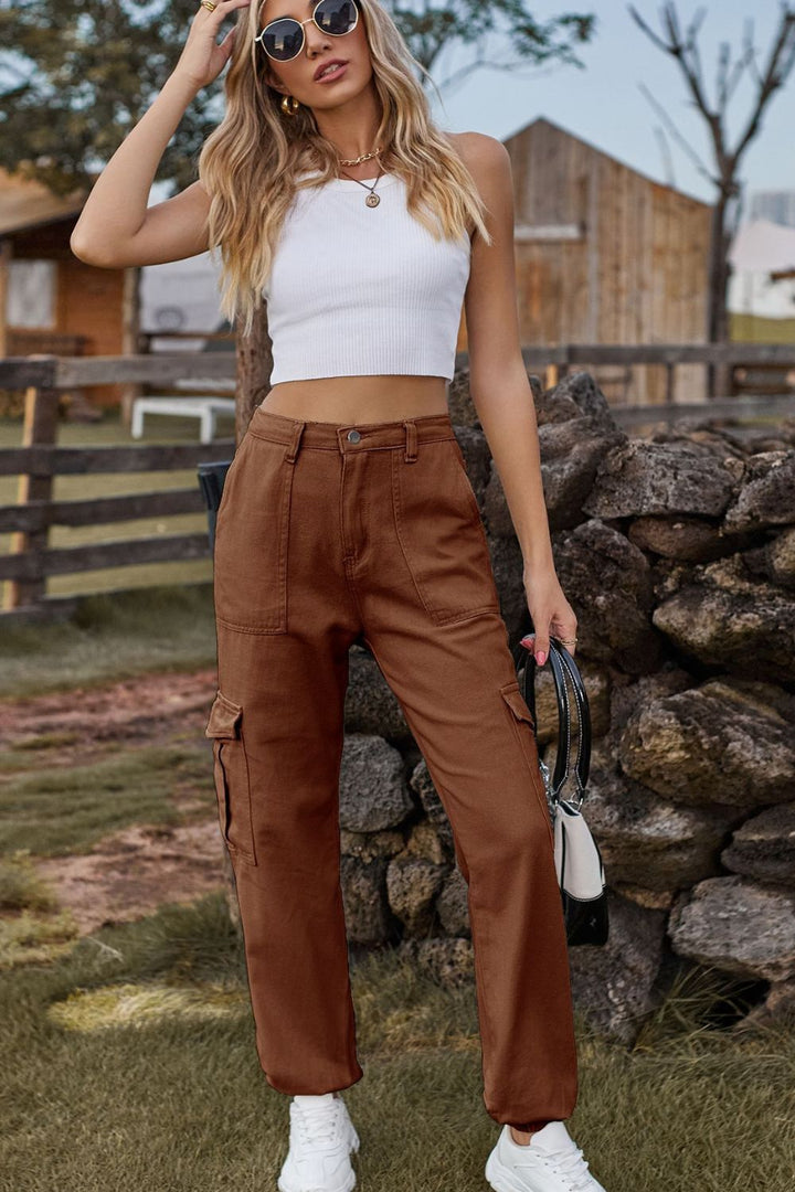 Levoire | Pantalon En Jean Coloré Avec Poches