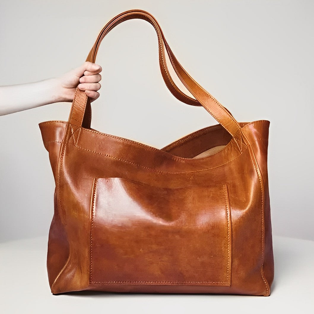 Levoire | Sac en cuir vintage au style charmant Braun