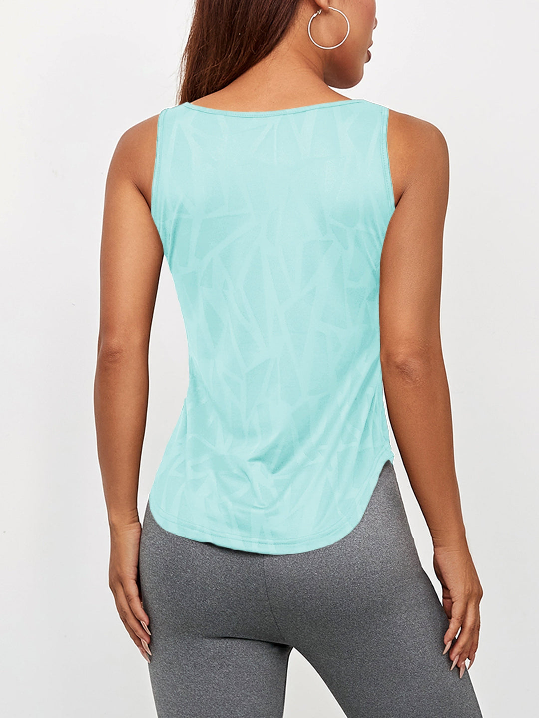 Levoire | Top De Yoga Avec Encolure Géométrique Et Coupe Slim