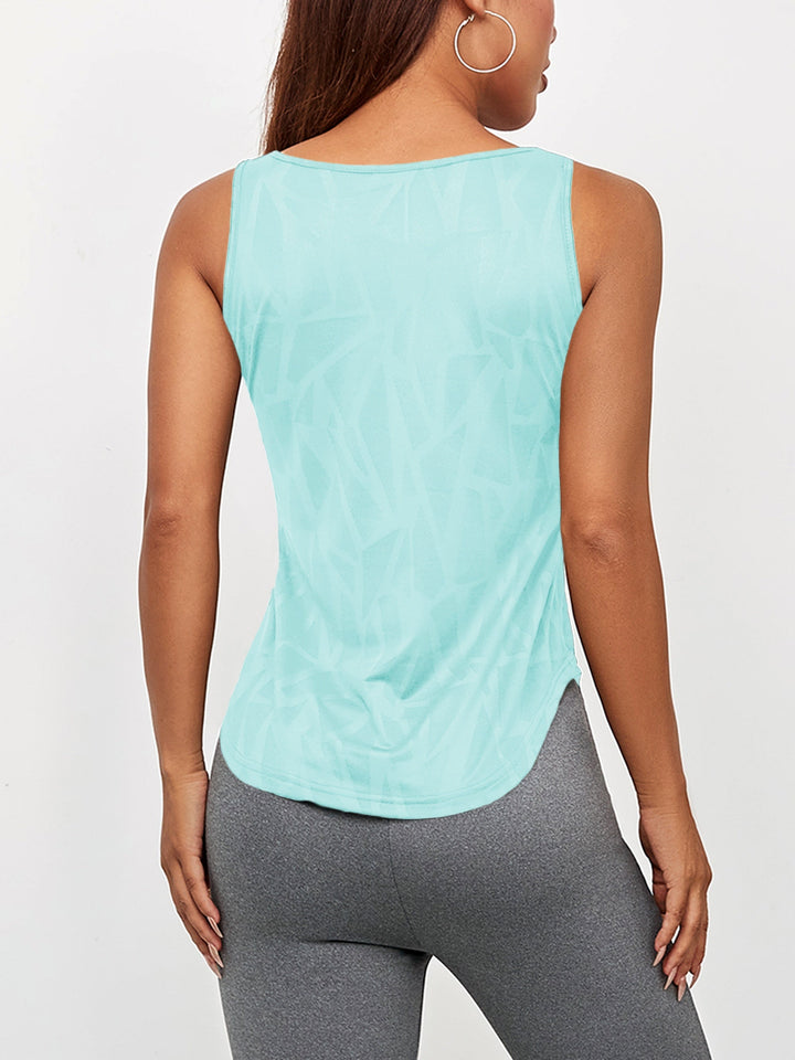 Levoire | Top De Yoga Avec Encolure Géométrique Et Coupe Slim