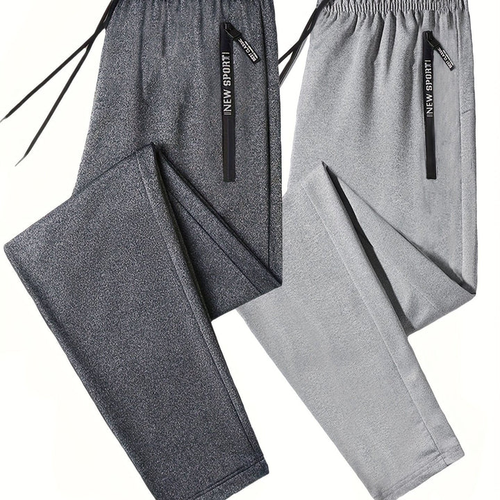 Levoire | Série De Pantalons De Jogging Bicolores Avec Des Bords Côtelés