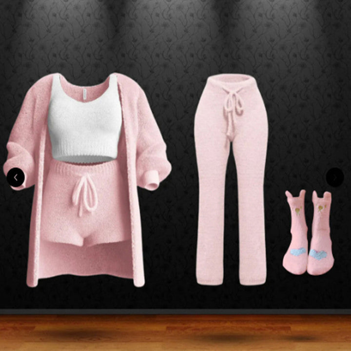 Levoire | Ensemble Confort Lux Gilet, Soutien-Gorge, Shorts, Pantalons Et Chaussettes