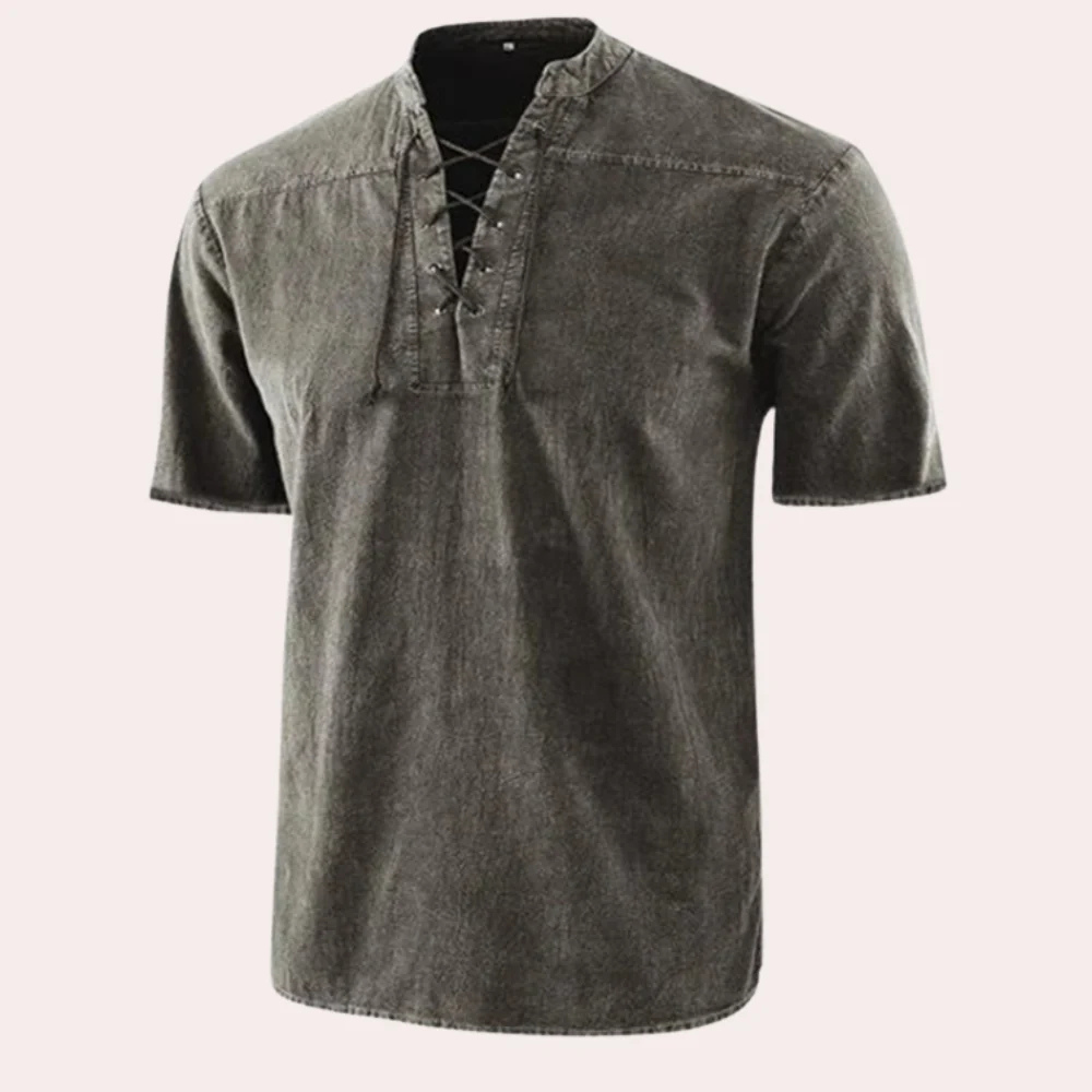 Levoire | Chemise Authentique Style Vendanges Gris