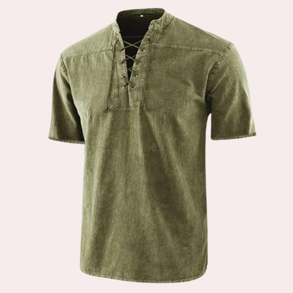Levoire | Chemise Authentique Style Vendanges Vert