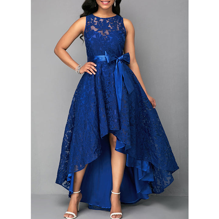 Levoire | Robe asymétrique en dentelle exquise Violet