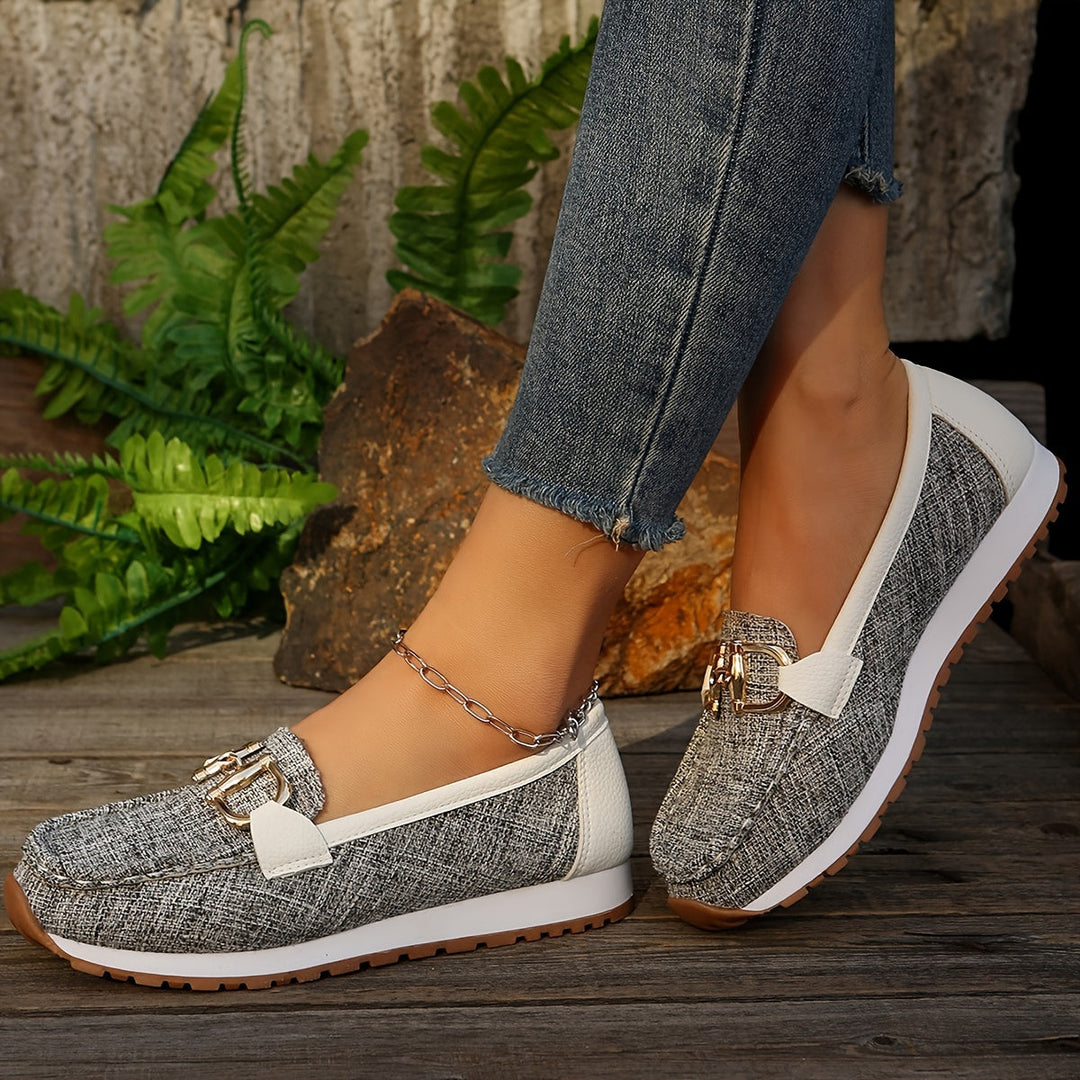 Levoire | Femmes Mocassins Décontractés Avec Bande Métallique