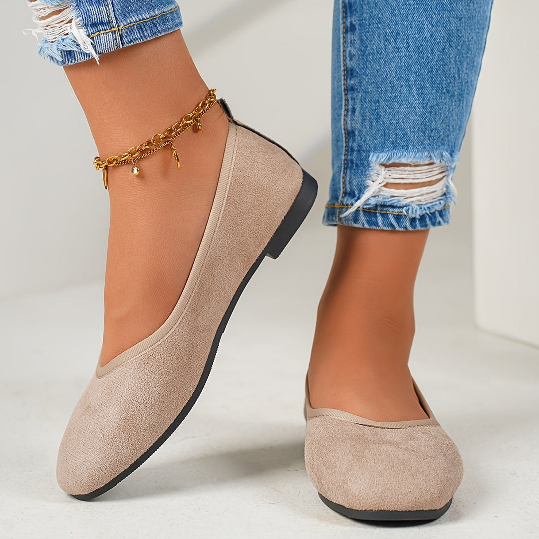 Levoire | Ballerines En Velours Élégantes Pour Femmes