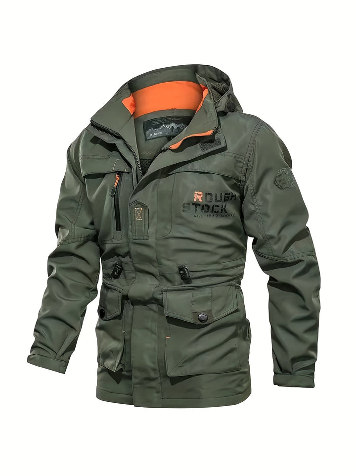 Levoire | Veste De Randonnée Pour Homme Avec Écharpe Détachable Olive vert 1