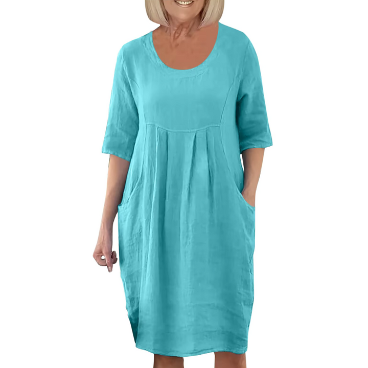 Levoire | Robe Élégante Légère Bleu turquoise