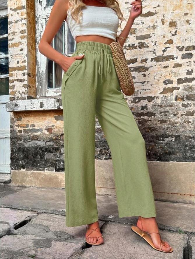 Levoire | Pantalon de survêtement taille haute armeen vert