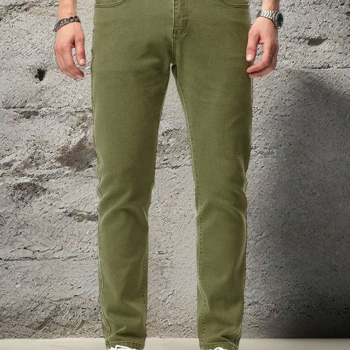 Levoire | Jeans Pour Hommes Simples À Coupe Droite