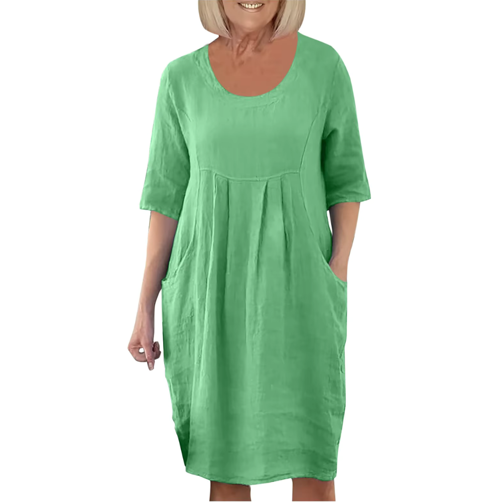 Levoire | Robe Élégante Légère Vert