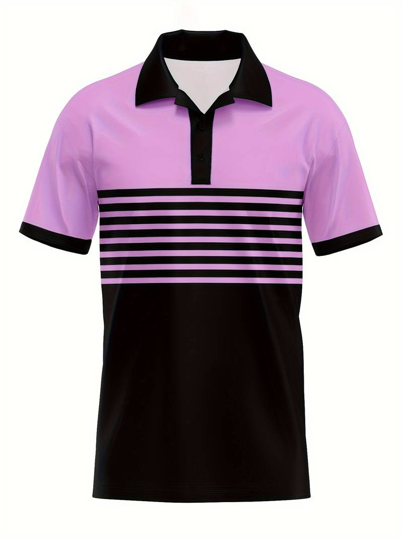 Levoire | T-Shirt De Golf Avec Impression Rayée